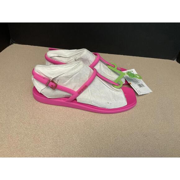 New! Womens Crocs Miami Hot Pink Thong Flip Flops/Sandals. Size 7. Awesome! - Picture 1 of 7